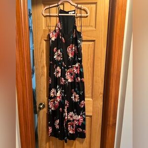 1. State Black Floral Jumpsuit